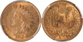1906 Indian Cent. MS-64 RB (PCGS).
PCGS# 2224. NGC ID: 2293.
Estimate: $125
