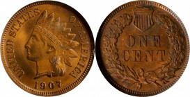 1907 Indian Cent. MS-64 RB (NGC). OH.
PCGS# 2227. NGC ID: 2294.
Estimate: $100