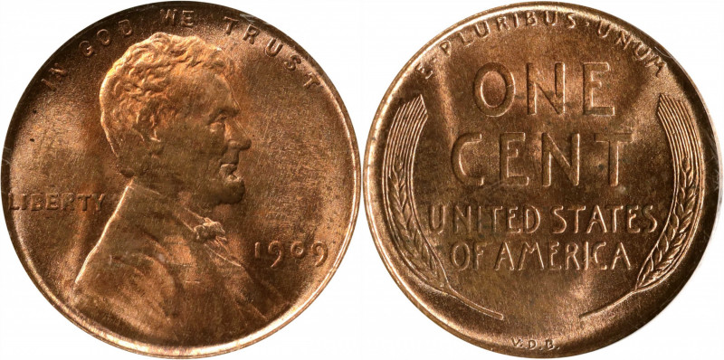 1909 Lincoln Cent. V.D.B. FS-1102. Doubled Die Obverse. MS-63 RB (PCGS).
PCGS# ...