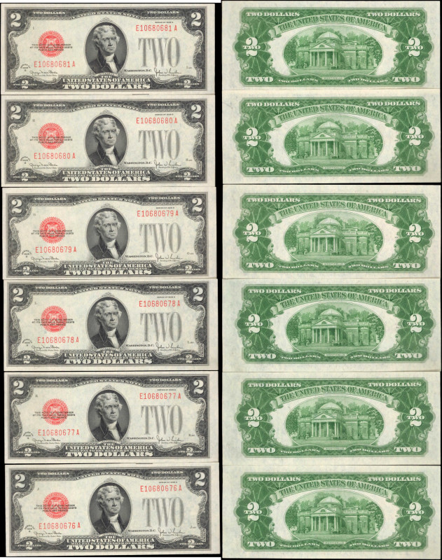 Lot of (10). Fr. 1508. 1928G $2 Legal Tender Notes. Choice Uncirculated to Gem U...