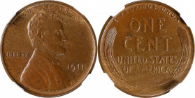 1911-S Lincoln Cent. MS-64 BN (NGC).
PCGS# 2447. NGC ID: 22B9.
Estimate: $225