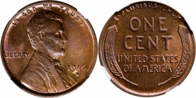 1916-D Lincoln Cent. MS-63 RB (NGC).
PCGS# 2490. NGC ID: 22BP.
Estimate: $140