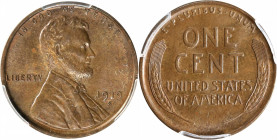 1919-S Lincoln Cent. MS-63 BN (PCGS). CAC.
PCGS# 2519. NGC ID: 22C2.
Estimate: $100