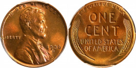 1936-D Lincoln Cent. MS-67 RD (PCGS).
PCGS# 2653. NGC ID: 22DF.
Estimate: $200