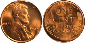 1947-D Lincoln Cent. MS-67 RD (PCGS).
PCGS# 2755. NGC ID: 22EP.
Estimate: $125