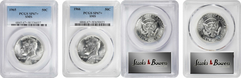 Lot of (2) Silver Clad Kennedy Half Dollars. SMS. Specimen-67+ (PCGS).
Included...