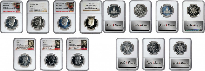 Lot of (7) Kennedy Half Dollars. (NGC).
Included are: (3) 1964 JFK Label, Proof...