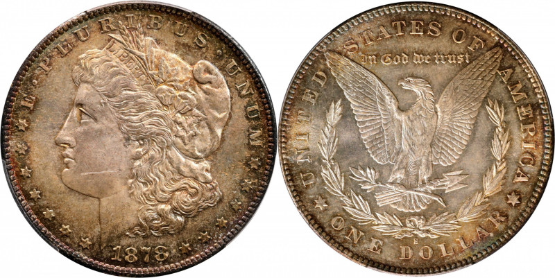 1878-S Morgan Silver Dollar. MS-64+ (PCGS).
PCGS# 7082. NGC ID: 253R.
Estimate...