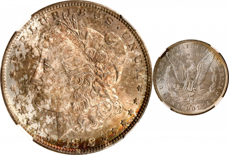 1879-S Morgan Silver Dollar. MS-66 (NGC).
PCGS# 7092. NGC ID: 253X.
Estimate: ...