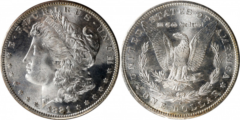 1881-S Morgan Silver Dollar. MS-65 (PCGS). CAC. OGH--First Generation.
PCGS# 71...