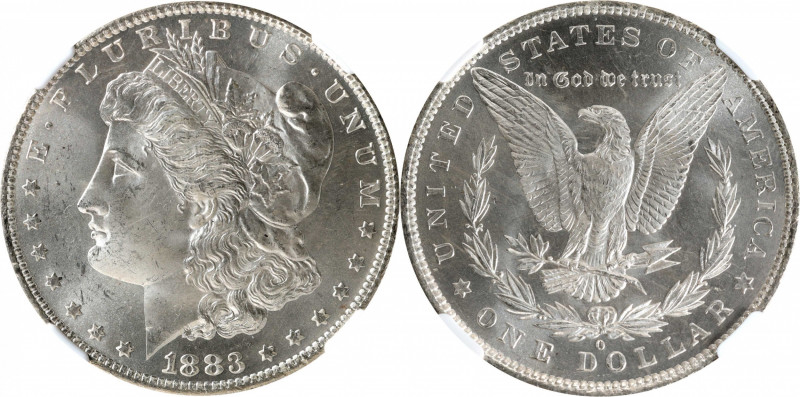 1883-O Morgan Silver Dollar. MS-65 (NGC).
PCGS# 7146. NGC ID: 254J.
Estimate: ...