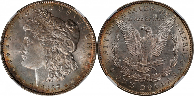 1887 Morgan Silver Dollar. MS-66+ (NGC).
PCGS# 7172. NGC ID: 254Y.
Estimate: $...