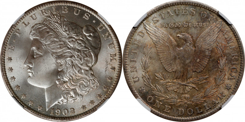 1902-O Morgan Silver Dollar. MS-65+ (NGC).
PCGS# 7280. NGC ID: 256N.
Estimate:...