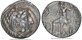 CELTIC OR NEAR EAST. Uncertain mint. Ca. 3rd-2nd centuries BC. AR tetradrachm (27mm, 1h). NGC Choice XF. Imitating AR tetradrachm in the name and type...