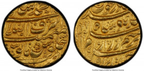 Durrani. Ahmad Shah gold Mohur AH 1177 (1763/1764) MS63 PCGS, Ahmadshahi mint, KM115 (Rare), A-3090 (R), Whitehead-Unl. 10.90gm. An extremely rare dat...