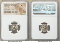 MACEDONIAN KINGDOM. Alexander III the Great (336-323 BC). AR drachm (17mm, 11h). NGC VF. Early posthumous issue of 'Teos', 323-319 BC. Head of Heracle...