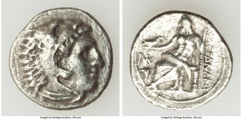 MACEDONIAN KINGDOM. Alexander III the Great (336-323 BC). AR drachm (18mm, 3.69 ...
