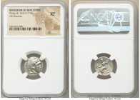 MACEDONIAN KINGDOM. Philip III Arrhidaeus (323-317 BC). AR drachm (16mm, 11h). NGC XF. Colophon, ca. 323-319 BC. Head of Heracles right, wearing lion ...