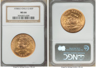 Republic gold 100 Pesos 1958-So MS66 NGC, Santiago mint, KM175. AGW 0.5885 oz. 

HID09801242017

© 2022 Heritage Auctions | All Rights Reserved