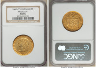 Estados Unidos gold 10 Pesos 1868 AU55 NGC, Medellin mint, KM141.2. AGW 0.4667 oz. 

HID09801242017

© 2022 Heritage Auctions | All Rights Reserve...