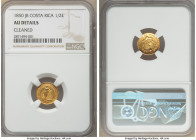 Republic gold 1/2 Escudo 1850-JB AU Details (Cleaned) NGC, San Jose mint, KM97.

HID09801242017

© 2022 Heritage Auctions | All Rights Reserved