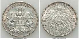 Hamburg. Free City 3 Mark 1908-J XF, Hamburg mint, KM620, J-64. 

HID09801242017

© 2022 Heritage Auctions | All Rights Reserved