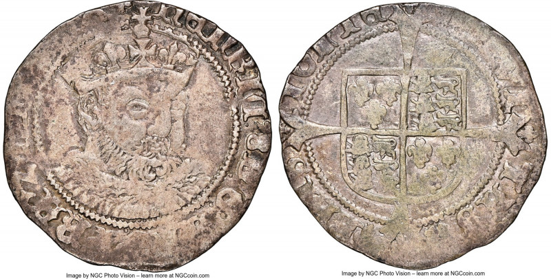 Henry VIII Groat ND (1547-1551) VF35 NGC, Tower mint, Lis mm, Fifth bust, S-2403...