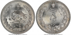Muhammad Reza Pahlavi 5 Rials SH 1312/0 (1933) 5 Rials MS66 NGC, KM1131.

HID09801242017

© 2022 Heritage Auctions | All Rights Reserved