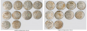 Abbasid Governors of Tabaristan. Anonymous 10-Piece Lot of Uncertified Assorted Hemidrachms, Average condition XF/AU. Average weight 1.90gm. Sold as i...