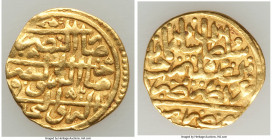 Ottoman Empire. Suleyman I (AH 926-974 / AD 1520-1566) gold Sultani AH 926 (AD 1520/1521) XF, Misr mint (in Egypt), A-1317. 19.1mm. 3.47gm. 

HID098...