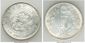 Meiji Yen Year 24 (1891) AU (Cleaned), Osaka mint, KM-YA25.3. 

HID09801242017

© 2022 Heritage Auctions | All Rights Reserved