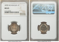 Republic Centavo 1878 MS65 NGC, KM1. Quality strike and draped in russet and argent toning. 

HID09801242017

© 2022 Heritage Auctions | All Right...