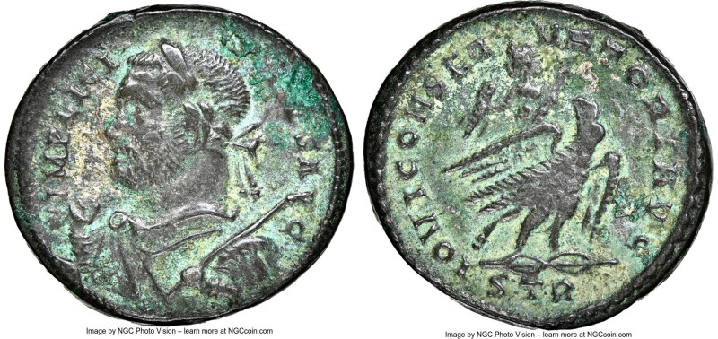 Licinius I (AD 308-324). BI argenteus (18mm, 11h). NGC VF. Trier, ca. AD 310-313...