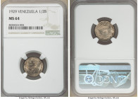 Republic 50 Centimos (1/2 Bolivar) 1929-(p) MS64 NGC, Philadelphia mint, KM-Y21.

HID09801242017

© 2022 Heritage Auctions | All Rights Reserved