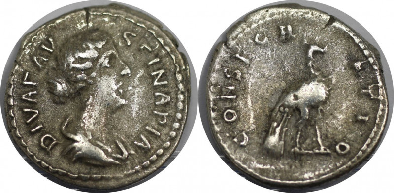 Römische Münzen, MÜNZEN DER RÖMISCHEN KAISERZEIT. Faustina Minor (147-176 n. Chr...