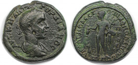 Römische Münzen, MÜNZEN DER RÖMISCHEN KAISERZEIT. Moesia Inferior, Nikopolis & Istrum. Gordian III. Ae 27, 238-244 n. Chr. (13.08 g. 27.5 mm) Vs.: AVT...