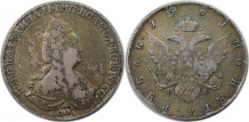 Russische Münzen und Medaillen, Katharina II. (1762-1796). Rubel 1791 SPB-TI-JaA. Silber. Bitkin 254. Vorzüglich