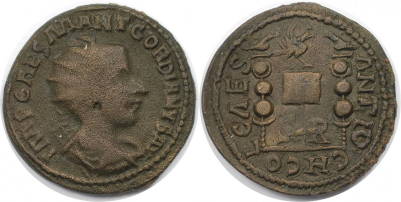 Römische Münzen, MÜNZEN DER RÖMISCHEN KAISERZEIT. Pisidia, Antiochia. Gordianus ...