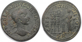 Römische Münzen, MÜNZEN DER RÖMISCHEN KAISERZEIT. Pisidia, Antiochia. Gordianus III. Ae 35, 238-244 n. Chr. (25.79 g. 34 mm) Vs.: IMP CAES M ANT GORDI...