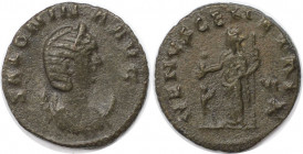 Römische Münzen, MÜNZEN DER RÖMISCHEN KAISERZEIT. Gallienus (253-268 n. Chr) für Salonina. Antoninianus 260-268 n. Chr. (3.17 g. 20 mm) Vs.: SALONINA ...