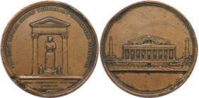 Russische Münzen und Medaillen, Alexander II. (1854-1881). Bronzemedaille 1859, von I. Chukmasov. Auf die Eröffnung des Denkmals zu Ehren Zar Nikolaus...