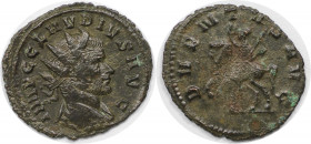 Römische Münzen, MÜNZEN DER RÖMISCHEN KAISERZEIT. Claudius II. Gothicus. Antoninianus 268-270 n. Chr. (22.28 g. 22 mm) Vs.: IMP C CLAVDIVS AVG, Büste ...