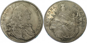 Altdeutsche Münzen und Medaillen, BAYERN / BAVARIA. Maximilian III. Joseph (1745-1777). Madonnentaler 1764. Silber. Schön 99. Fast Stempelglanz
