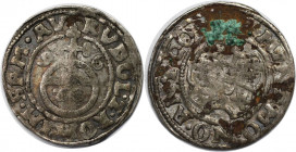 Altdeutsche Münzen und Medaillen, MINDEN - BISTUM. Anton von Schauenburg (1587-1599). 1/24 Taler (Groschen) 1596. Schön, Korrosionsspuren