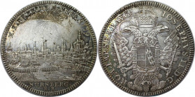 Altdeutsche Münzen und Medaillen, NÜRNBERG, STADT. Taler 1779, Nürnberg. Mit Titel Josephs II. Stadtansicht. Silber. 27,94 g. Dav. 2495, Kellner 350 F...