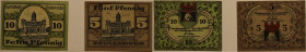 Banknoten, Deutschland / Germany, Lots und Sammlungen. Notgeld Zeulenroda (Reuß ältere Linie / Thüringen). 5, 10 Pfennig 01.01.1920. Grabowski: Z8.8b,...