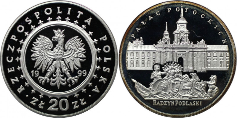 Europäische Münzen und Medaillen, Polen / Poland. Potocki-Palast. 20 Zlotych 199...