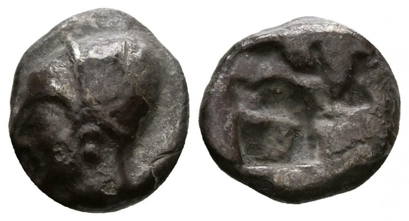 JONIA, Focaia. Dióbolo. (Ar. 1,17g/10mm). 510-494 a.C. (SNG Copenhagen 389-94; S...
