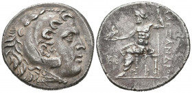 LYKIA, Phaselis. Tetradracma. (Ar. 16,57g/30mm). 197-196 a.C. (Price 2864). Anv: Cabeza de Heracles a derecha con piel de león. Rev: Zeus sentado a iz...