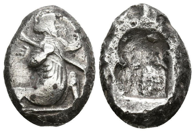 PERSIA, Reino Achaemenida. Siglos. (Ar. 5,55g/17mm). 485-420 a.C. Sardes. (BMC A...
